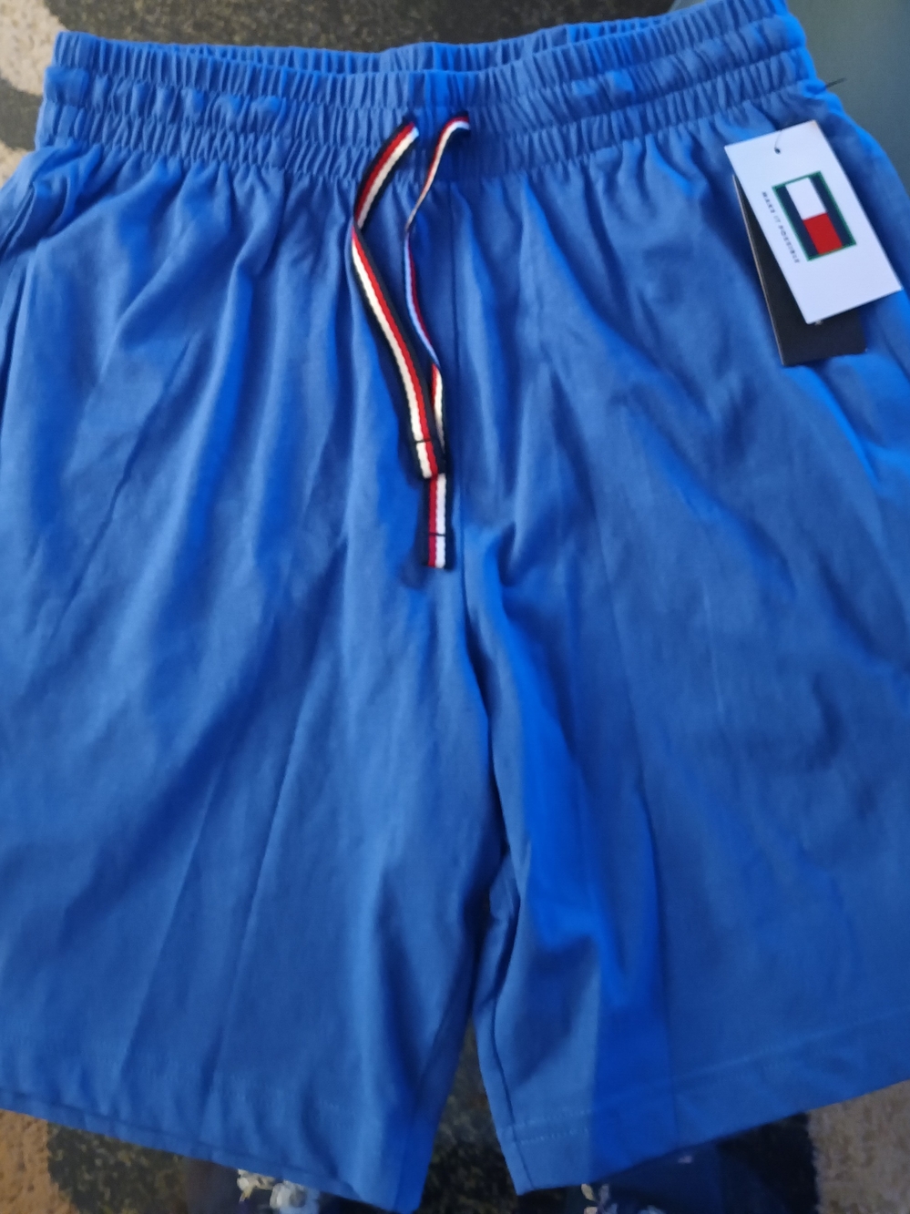 Men's Blue Shorts with Drawstring - Tommy Hilfiger